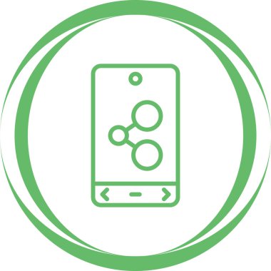 Paylaşmak. Web simgesi basit illüstrasyon