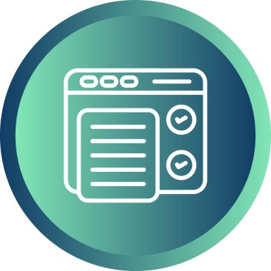 Yazılım Test Simgesi, Beyaz Konsepti İzole Edildi 