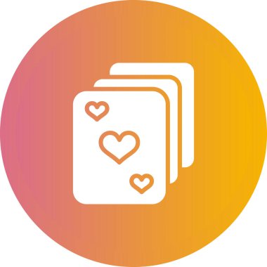 Kartlar. Web simgesi basit illüstrasyon