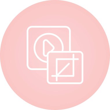 Ekin. Web simgesi basit illüstrasyon