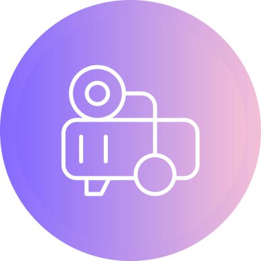 Vektör illüstrasyonu, Hava kompresörü simgesi element arkaplanı          