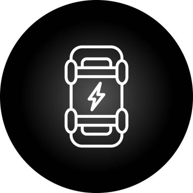 Elektrik Kaykayı web simgesi, basit vektör illüstrasyonu 