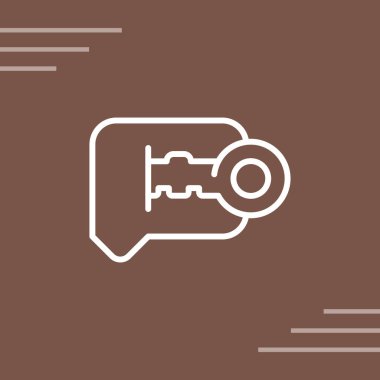 Sohbet balonu simgesi, vektör illüstrasyonu basit tasarım