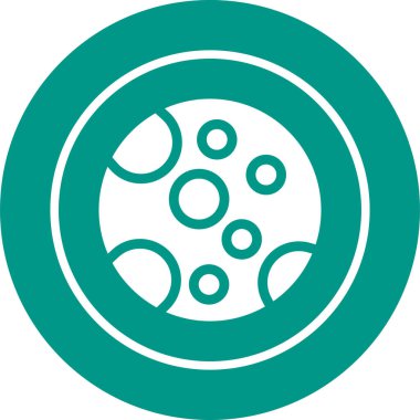 Ay ağ simgesinin vektör illüstrasyonu