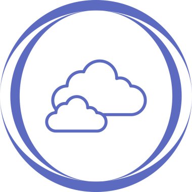 Bulut simgesi web basit illüstrasyon