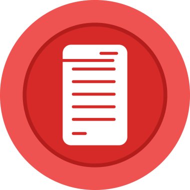 Reçete web simgesinin vektör illüstrasyonu