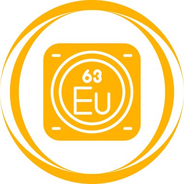 Kimyasal Element Web simgesi vektör çizimi