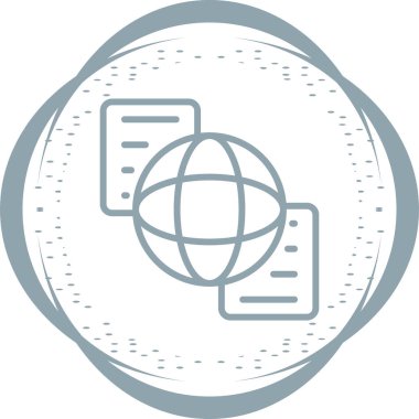 Belge Paylaşımı simgesinin vektör çizimi 