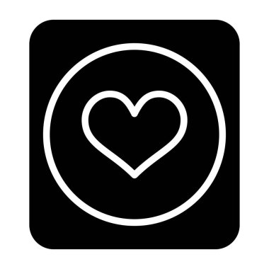 Kalp. Web simgesi basit illüstrasyon 