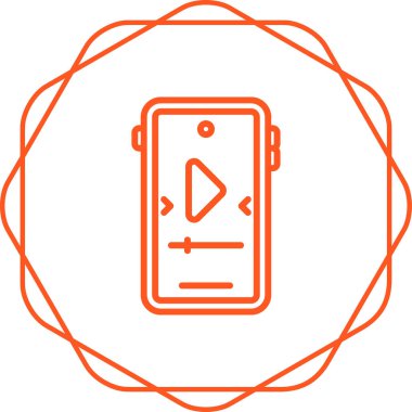 akıllı telefon web simgesi vektör çizimi 