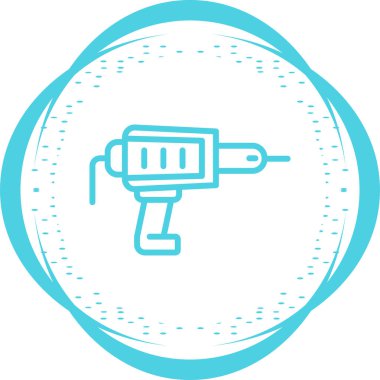 Drill modern simgesinin vektör illüstrasyonu   