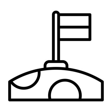 bayrak web simgesi, vektör illüstrasyonu