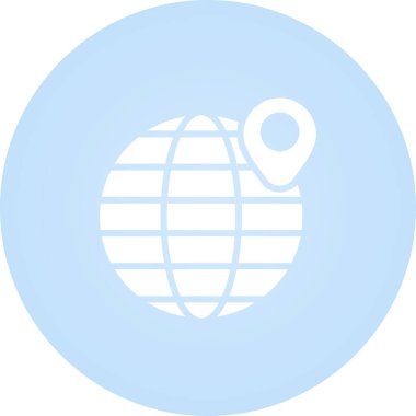 Dünya çapında. Web simgesi basit illüstrasyon