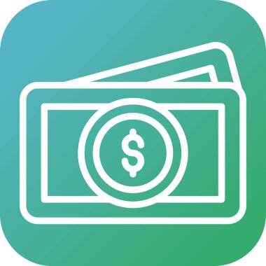 Para için. Web simgesi vektör illüstrasyonu 