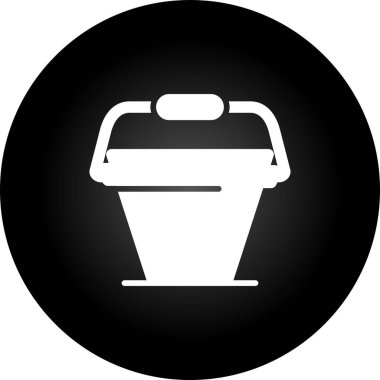 Kova. Web simgesi basit illüstrasyon