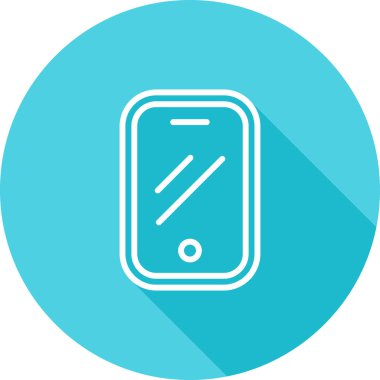 Akıllı telefon. Web simgesi basit illüstrasyon 