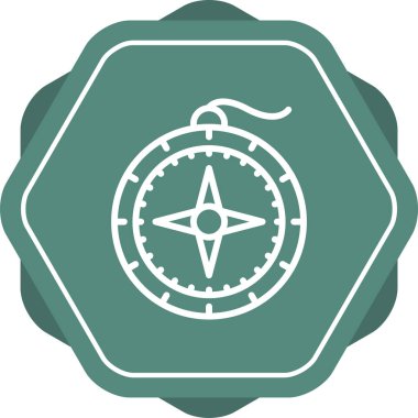 pusula simgesi web basit illüstrasyon