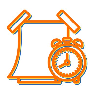 Yapışkan Not simgesi, vektör illüstrasyonu basit tasarım