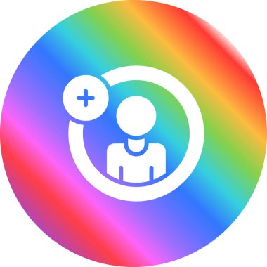 Hesap ekle. Web simgesi basit illüstrasyon