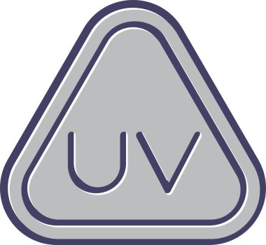 Üçgen işareti simgesi. Web basit illüstrasyonu