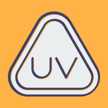 Üçgen işareti simgesi. Web basit illüstrasyonu