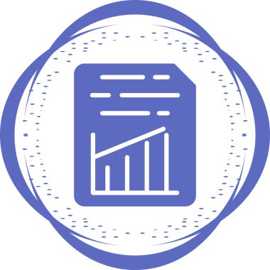 Belge Ekle Graph Web simgesi vektör illüstrasyonu