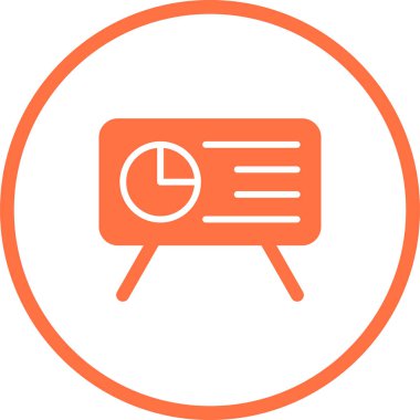 Sunum. Web simgesi basit tasarım