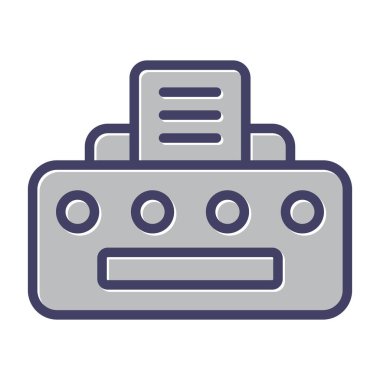 Yazıcı. Web simgesi basit tasarım