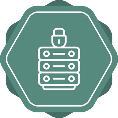 Veri Gizliliği simgesi, vektör illüstrasyonu basit tasarım