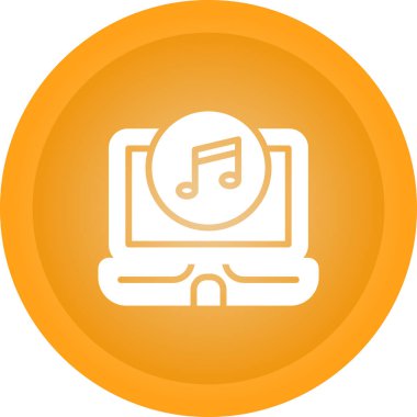 dizüstü bilgisayar simgesi, vektör illüstrasyonu basit tasarım