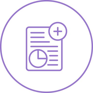 Belge web simgesini rapor et. vektör tasarımı