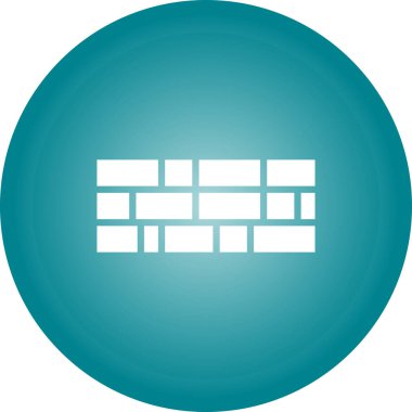 Tuğla duvar simge vektör çizim 