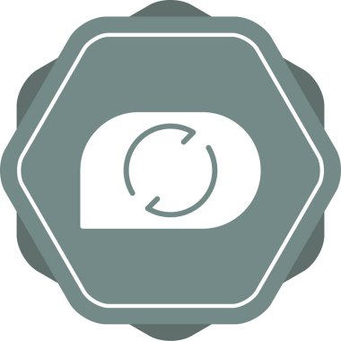 Yenile. Web simgesi basit illüstrasyon