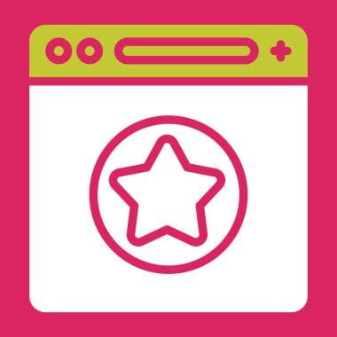 Favori sayfanın illüstrasyon simgesi 