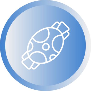 Şeker Web simgesi, basit illüstrasyon 