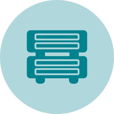 Sunucu web simgesi, vektör çizim