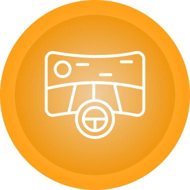 Simülasyon Oyun simgesinin vektör çizimi