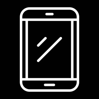 Akıllı telefon. Web simgesi basit illüstrasyon 