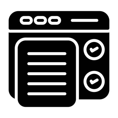 Yazılım Test Simgesi, Beyaz Konsepti İzole Edildi 