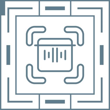 Konuşma Tanıma simgesi vektör illüstrasyonu