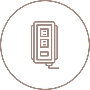 soket simgesi web basit illüstrasyon