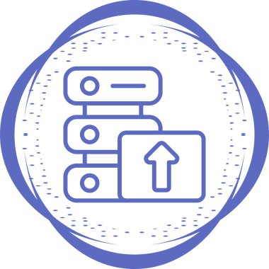 Web simge vektör çizim upload