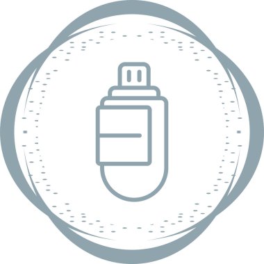 usb simgesi, web tasarımı için illüstrasyon