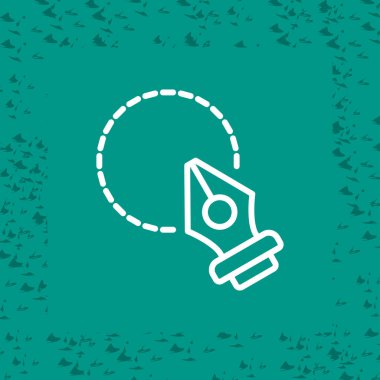 Dolma kalemin basit doğrusal resmi