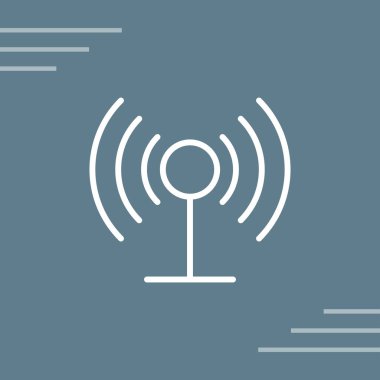 Wi-Fi bağlantı simgesi. vektör illüstrasyonu