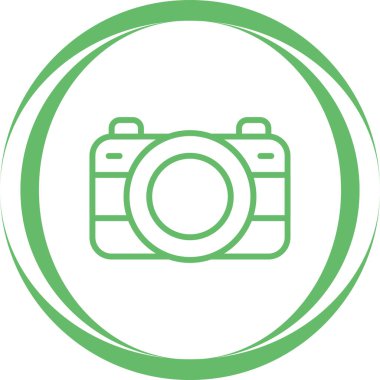 fotoğraf makinesi simgesi, vektör illüstrasyonu 