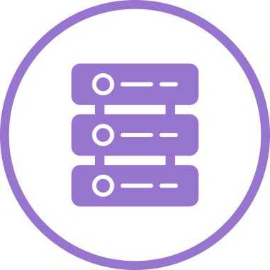 Sunucu web simgesi, vektör çizim