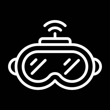 vector illustration of Vr Glasses icon 