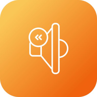 Vektör illüstrasyonu, Geri sarma düğmesi Simgesi