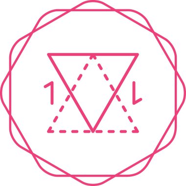 Basit Düz Dönüş vektör simgesi